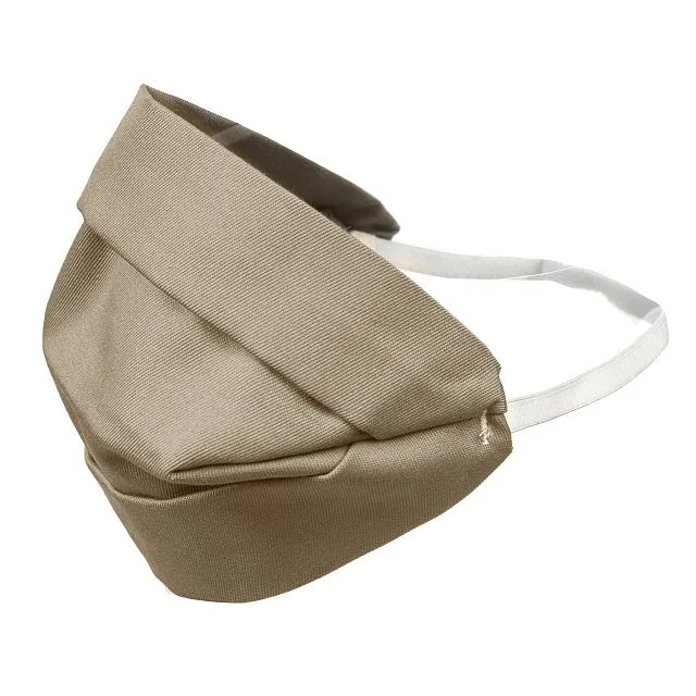 Vuxenmask i Bomull Dubbelsidig – Beige, Komfortabel och Repeat-use Mask