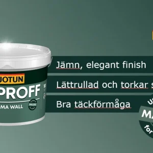 JOTAPROFF PRIMA WALL 07 - BASER Snygg sidenmatt finish och god slitstyrka 9l
