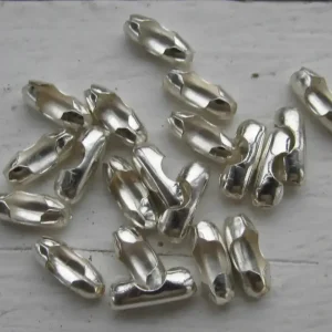 Lås till Kulkedja - Ljust silverfärgad 3 mm, 20-pack