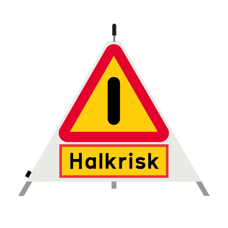 Wide-Angle Varningstält - Halkrisk - A40 Annan fara 600mm