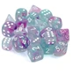 Chessex Tens d10 Place - Nebula TM Wisteria/White