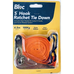 Heavy Duty Bloc S Hook Ratchet Tie Down 1St