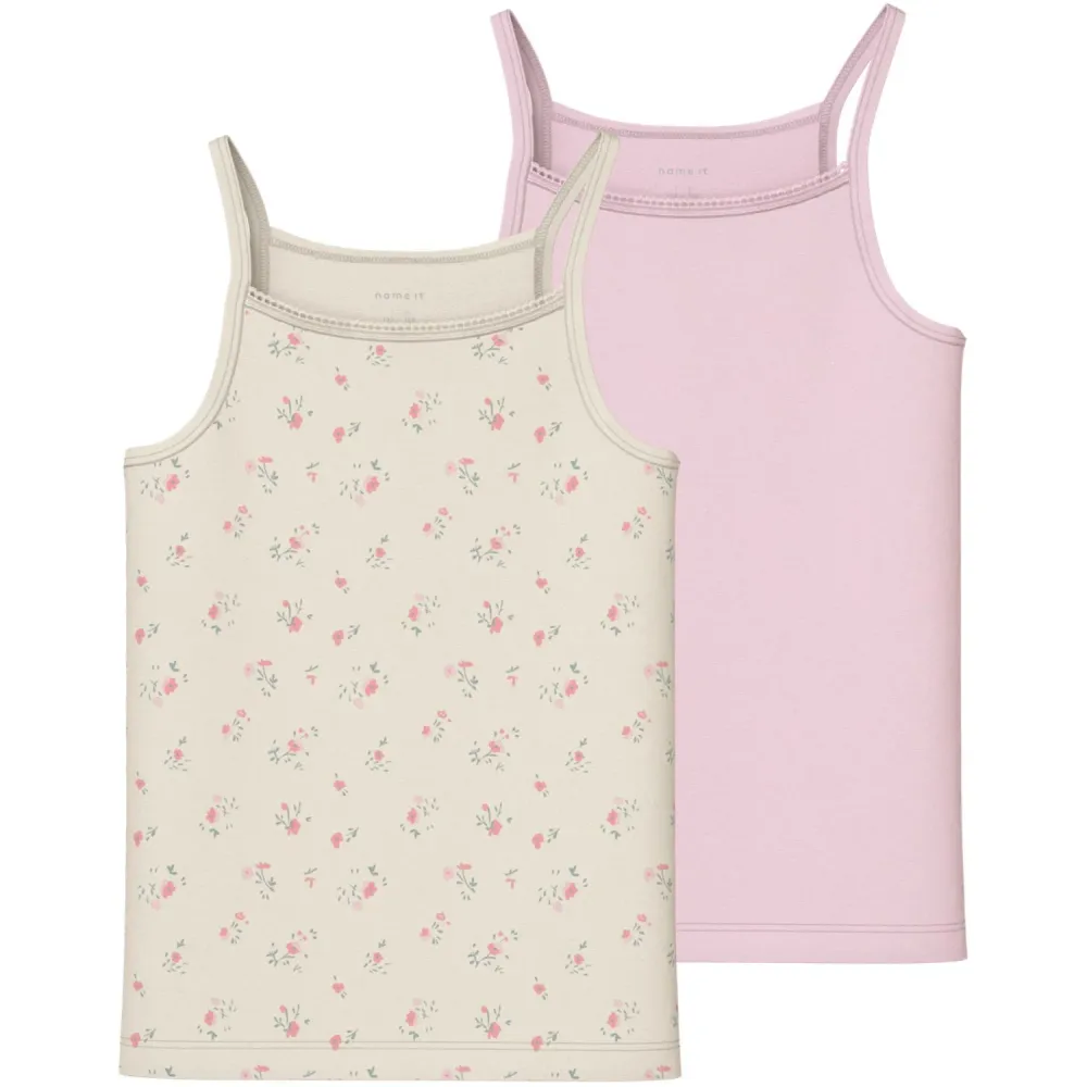 Name It Turtledove Nkfstrap Topp 2P Flower Noos 116