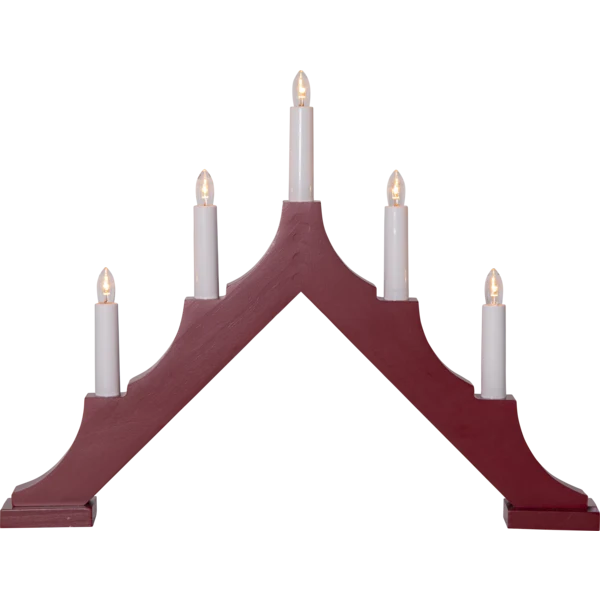 Adventsljusstake ALMA 44x5,5x33,5 cm Röd