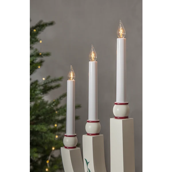Adventsljusstake Tradition 24 cm snö