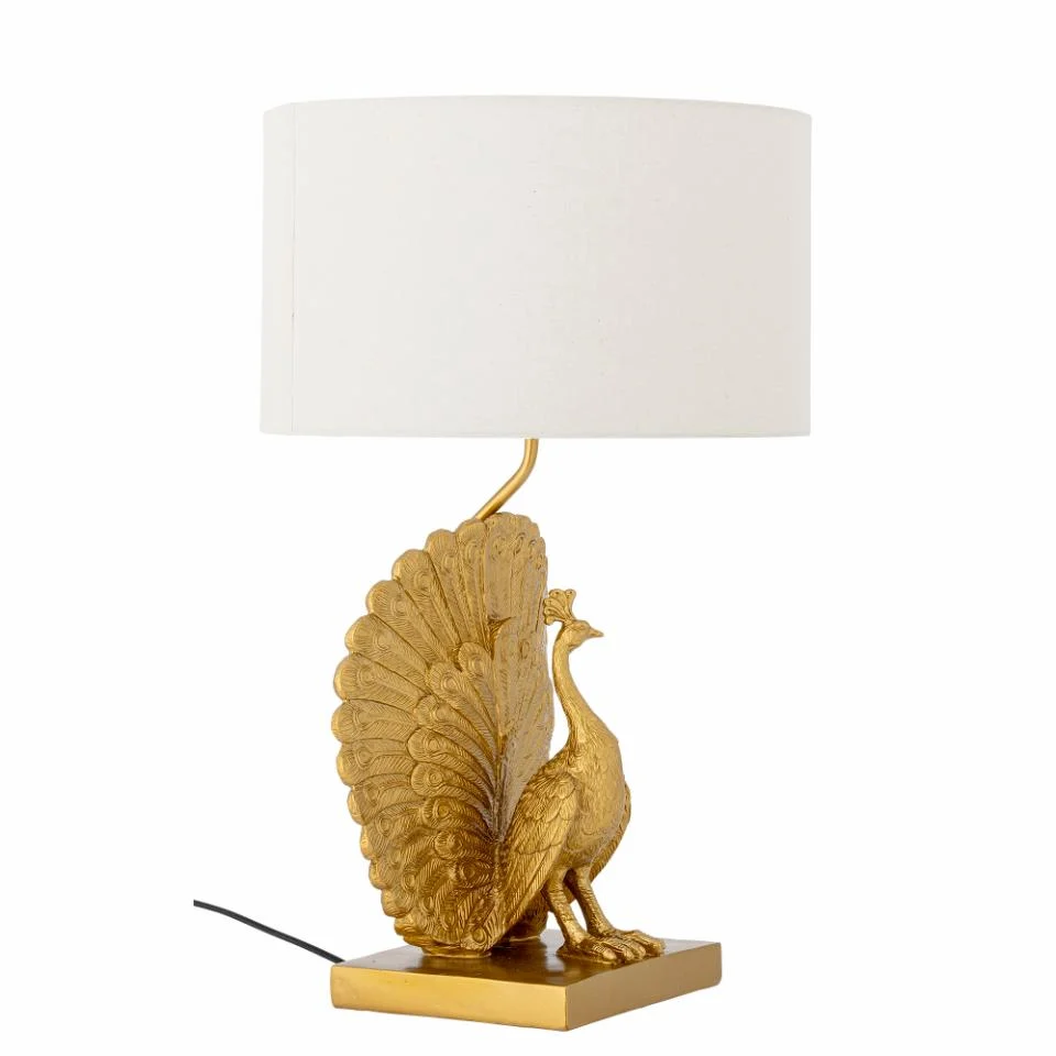 Bloomingville Påfågel Bordslampa Guld