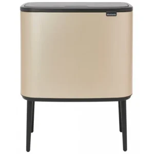 Brabantia Soptunna med trycklock BO 11 + 23 l, champagne