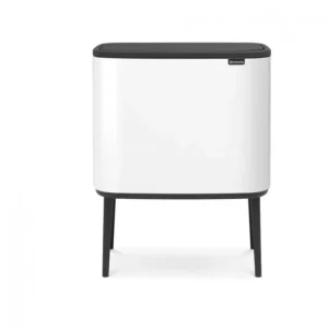 Brabantia Soptunna med trycklock BO 11 + 23 l, krita