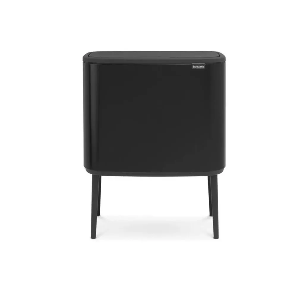 Brabantia Soptunna med trycklock BO 11 + 23 l, matt midnight