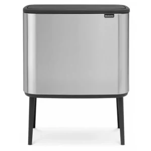 Brabantia Soptunna med trycklock BO 11 + 23 l, matte stål