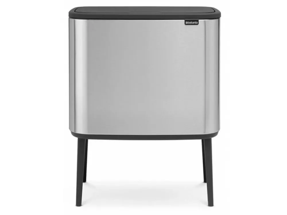 Brabantia Soptunna med trycklock BO 11 + 23 l, matte stål