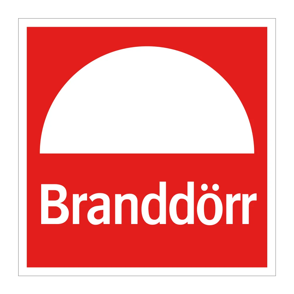 Branddörr 210x210mm