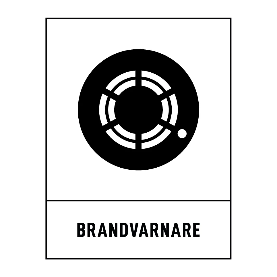 Brandvarnare 180x235mm