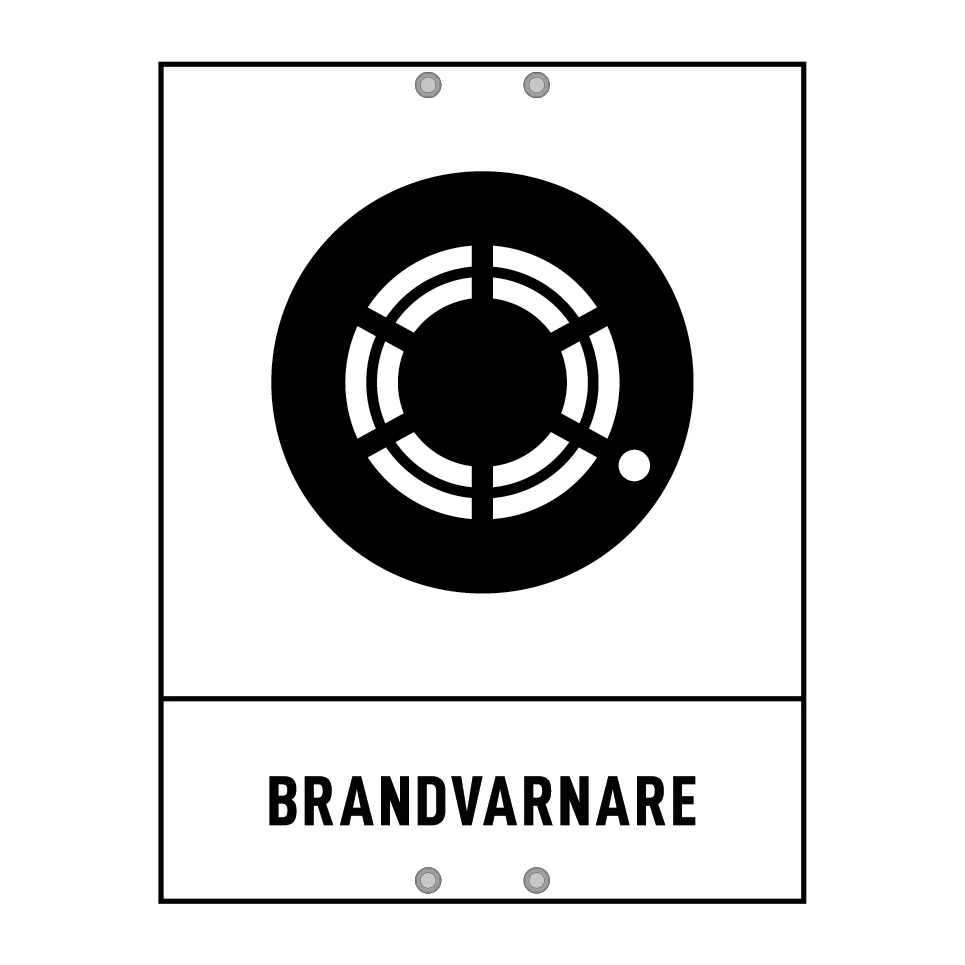 Brandvarnare 180x235mm