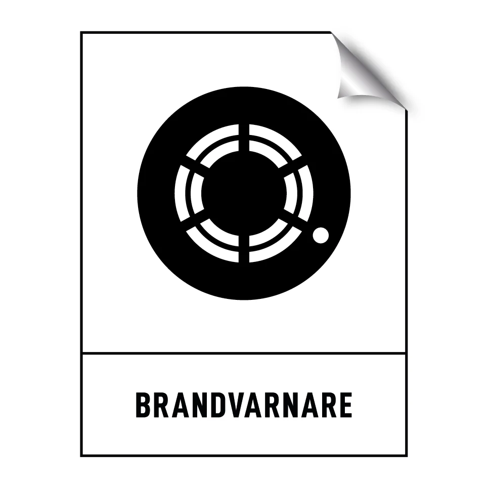 Brandvarnare 180x235mm