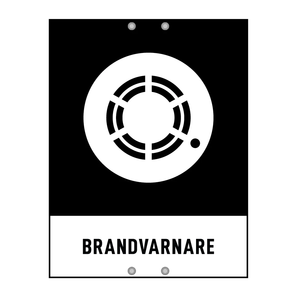 Brandvarnare 180x235mm