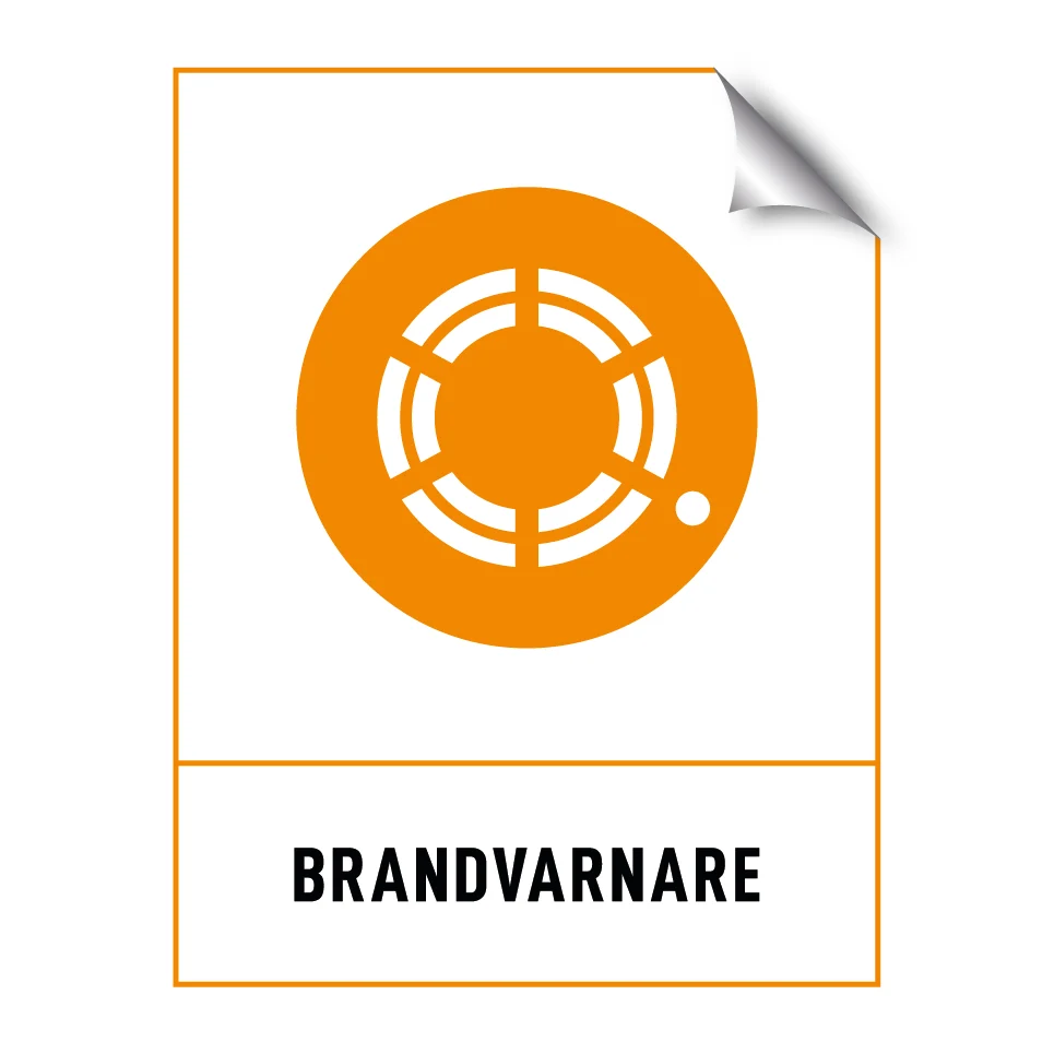 Brandvarnare 180x235mm