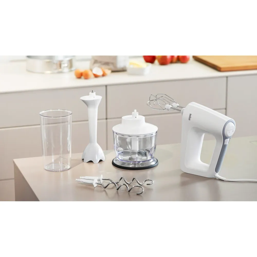 Braun Elvisp 500w + Tillbehör Krita HM3135WH