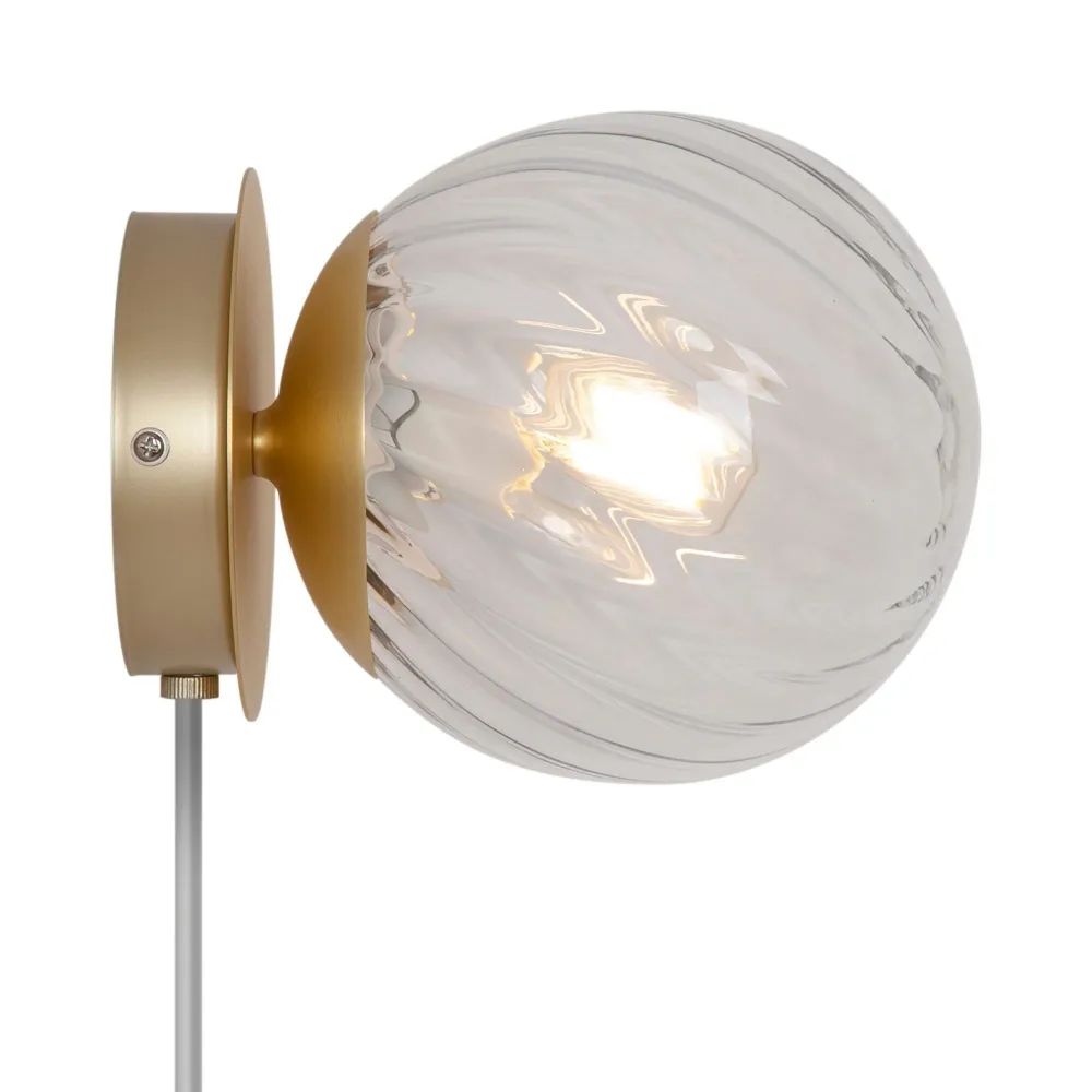 Chisell Golden metal Vägglampa