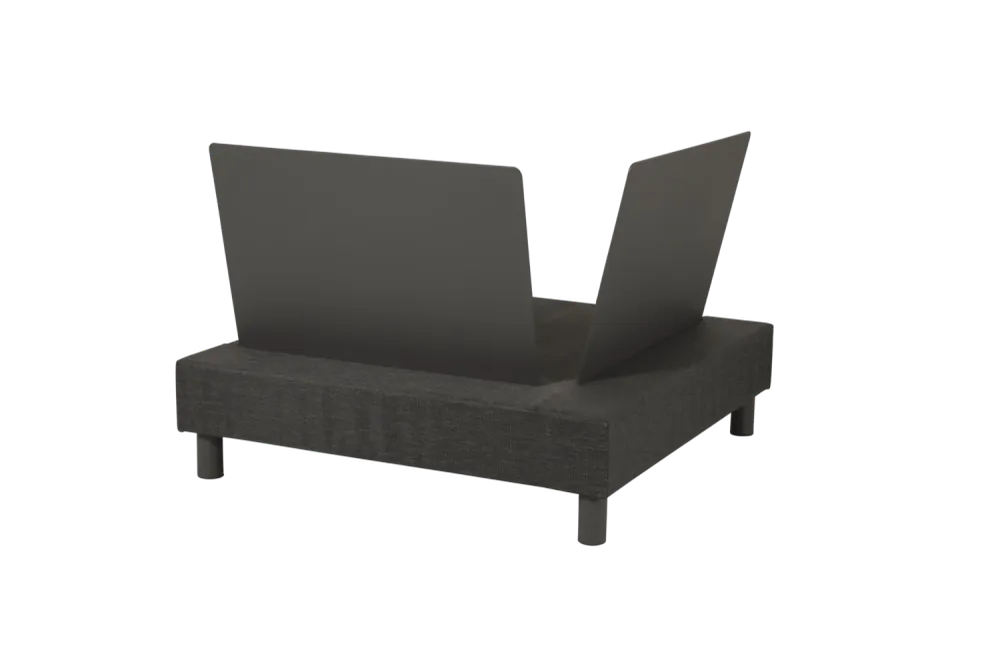 Ergonomisk design Brafab Battleford hörn Grå/blå