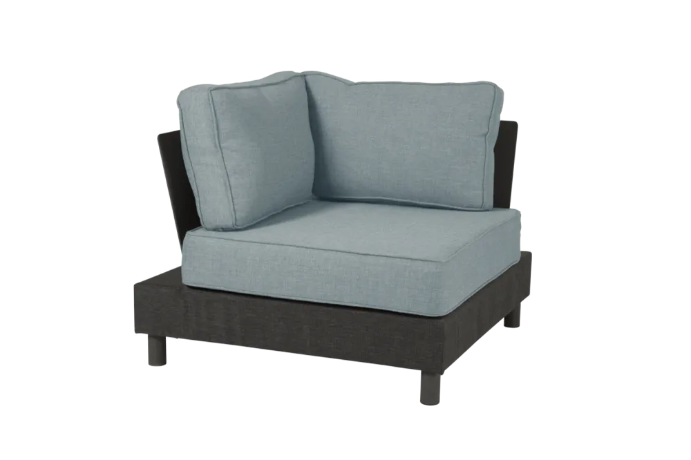 Ergonomisk design Brafab Battleford hörn Grå/blå