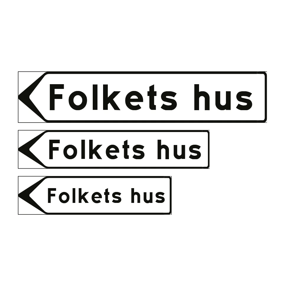F5-4 Vägvisare inrättning: Folkets hus