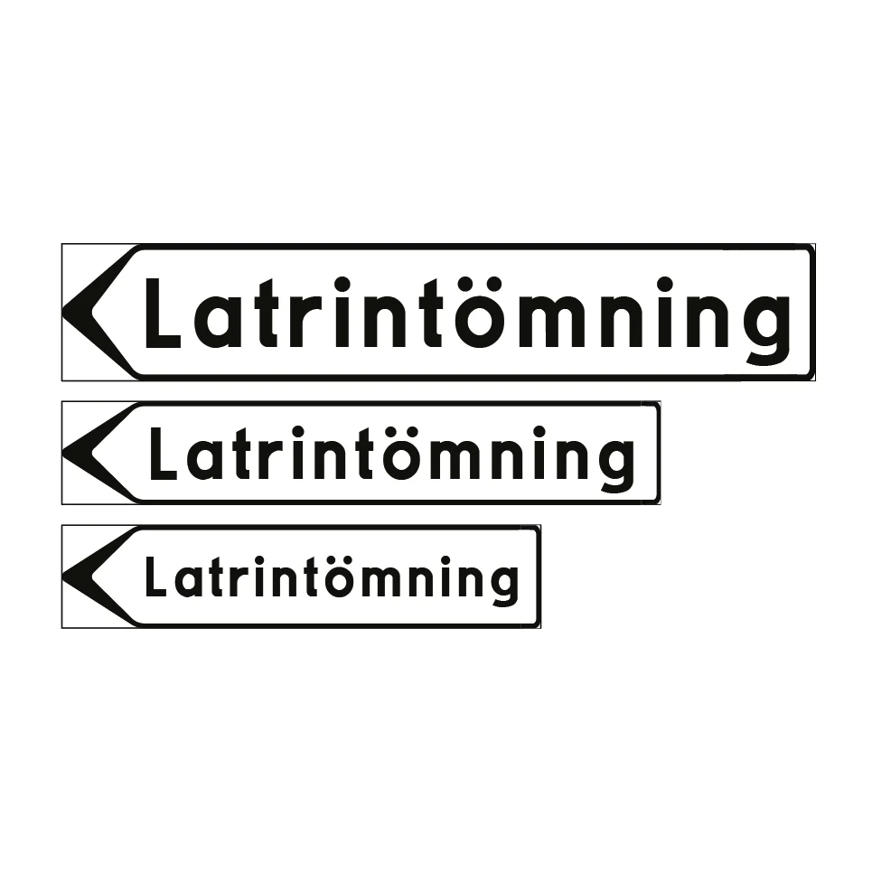 F5-4 Vägvisare inrättning: Latrintömning