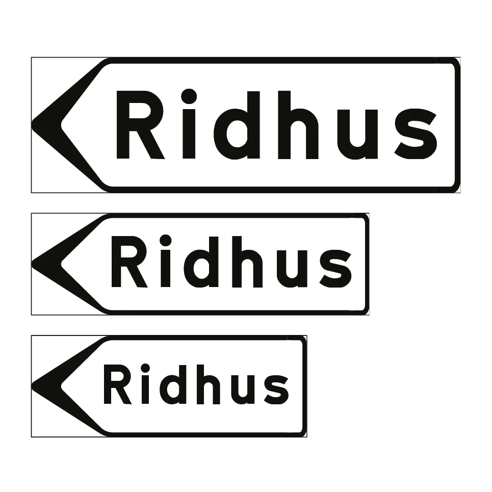 F5-4 Vägvisare inrättning: Ridhus