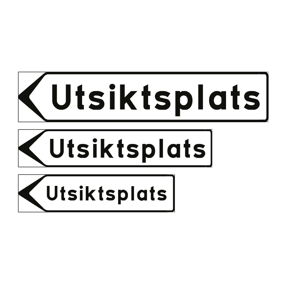 F5-4 Vägvisare inrättning: Utsiktsplats