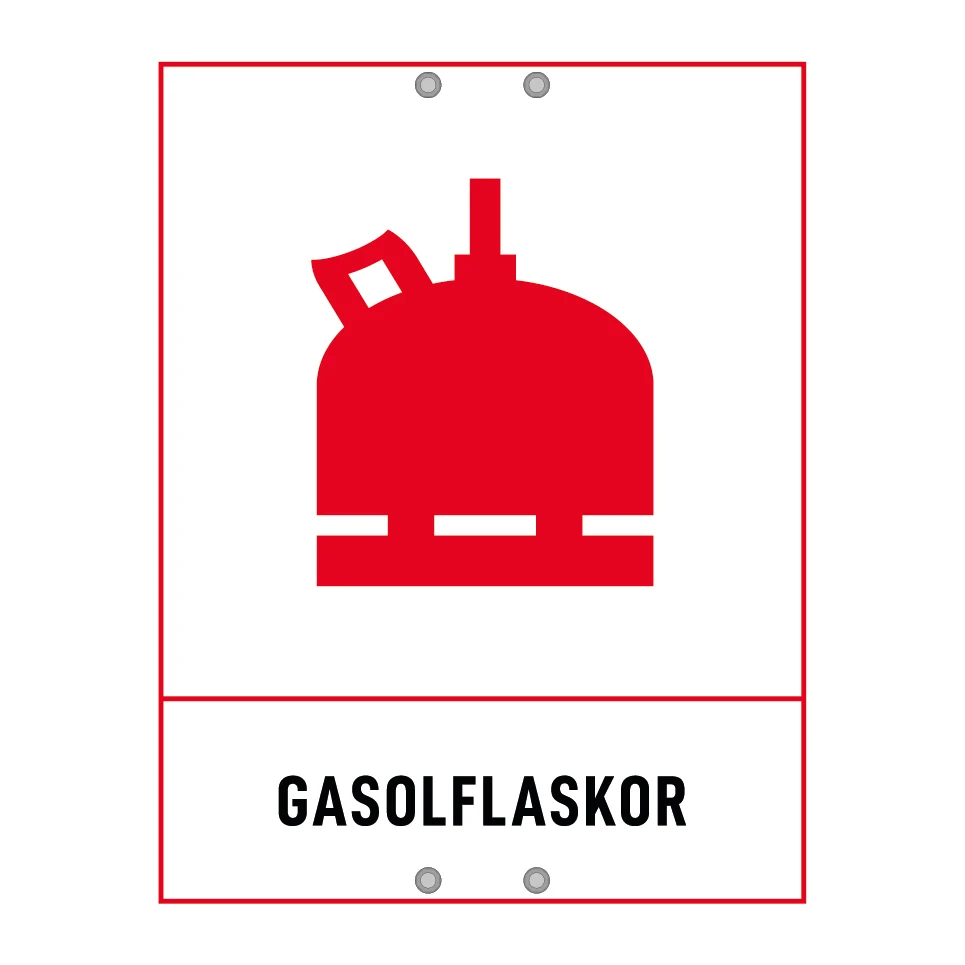 Gasolflaskor Electricians 180x235mm