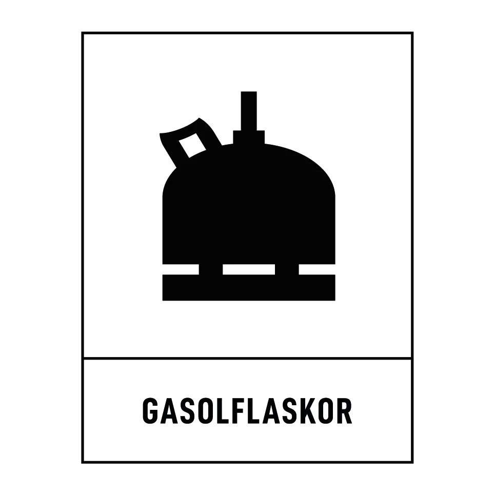 Gasolflaskor Quick-Release 180x235mm