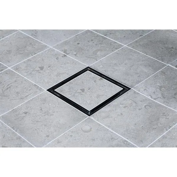 Golvbrunnssil Tebo Tile Frame 147 Kolsvart