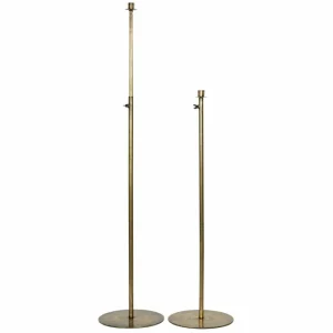 Golvljusstake reglerbar, matte mässing