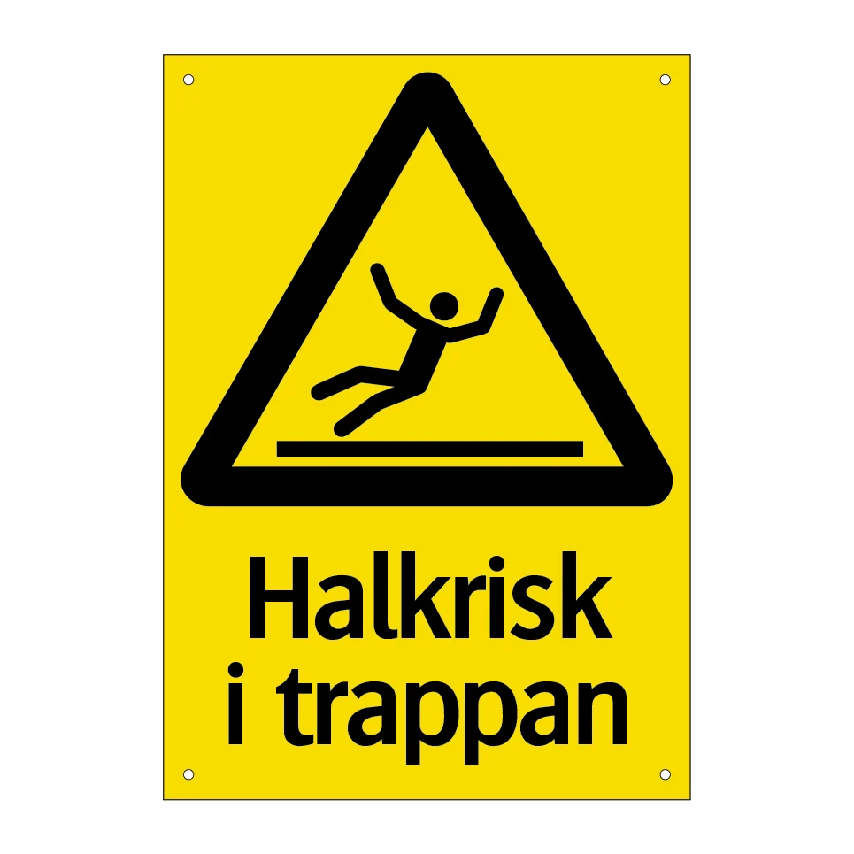 Halkrisk i trappa | Lifetime Warranty 148x210mm