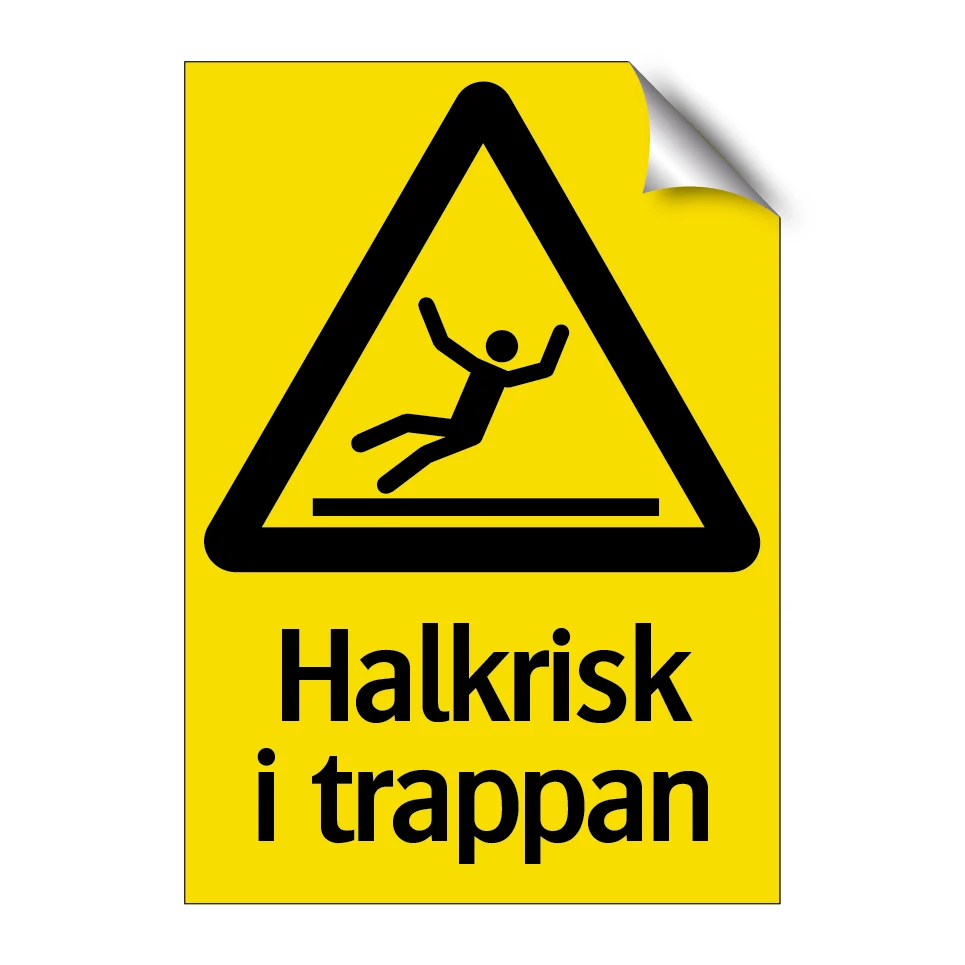 Halkrisk i trappa | Lifetime Warranty 148x210mm