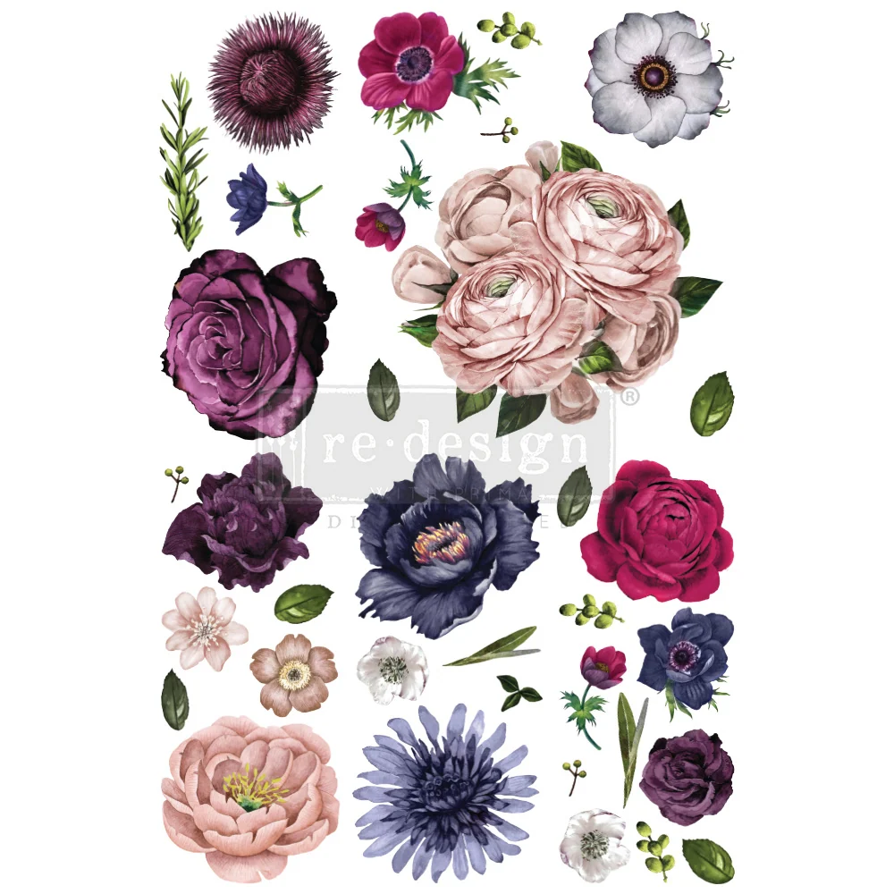 Heavy Duty Dekortransfer Lush floral II