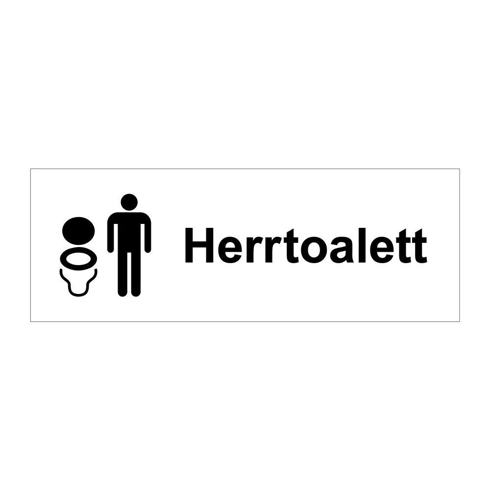 Herrtoalett Quick-Release 225x80mm