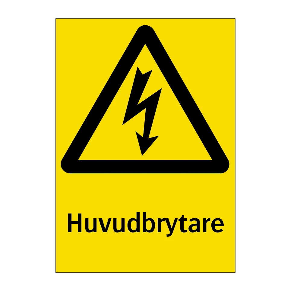 Huvudbrytare 148x210mm
