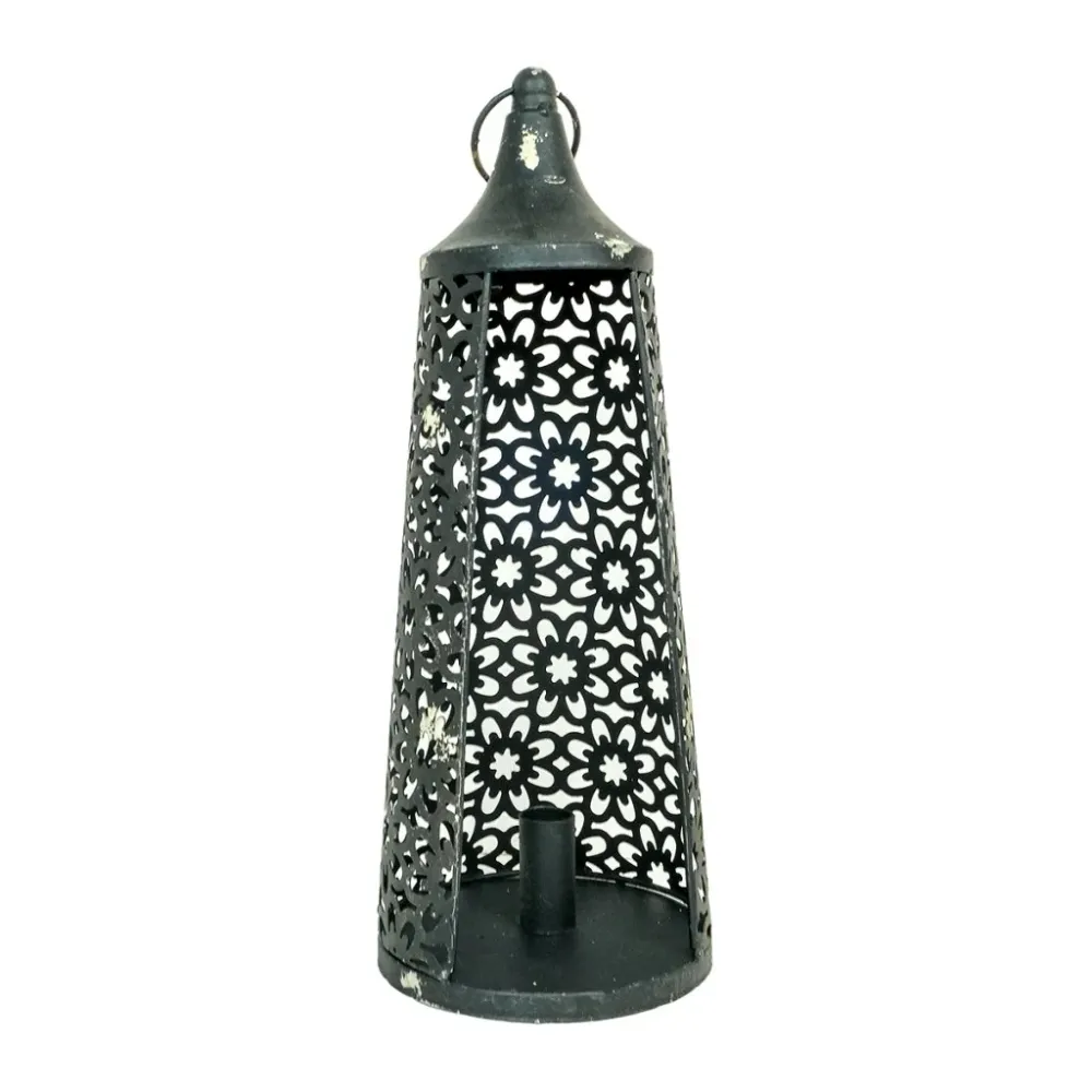 Konformad ljusstake mönstrad metallisk