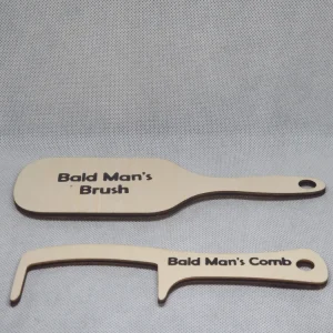 Lasernivå Bald Man’s Comb & Brush
