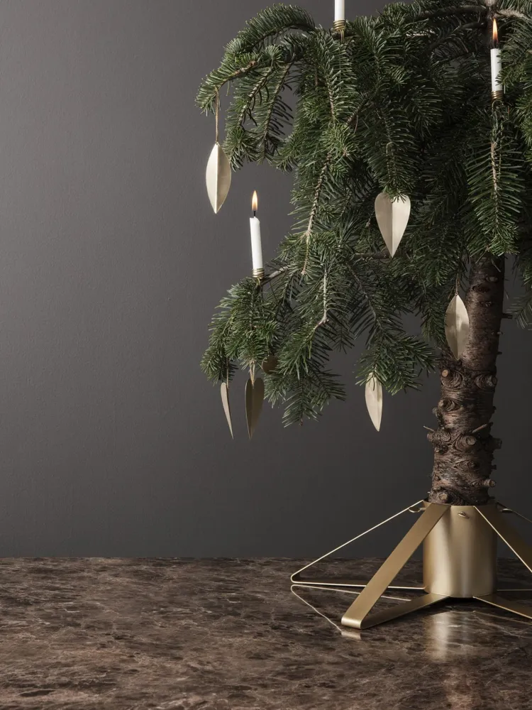 Lasernivå Christmas Tree Foot - Brass