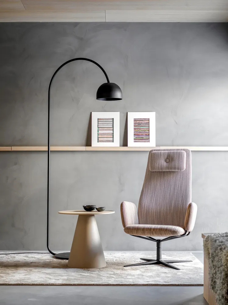 Lasernivå GOLVLAMPA BOB Vit