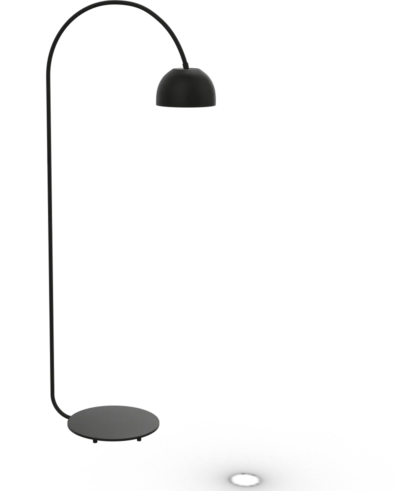Lasernivå GOLVLAMPA BOB Vit
