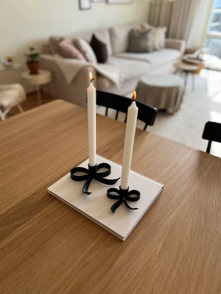 Ljusstake rosett rymlig