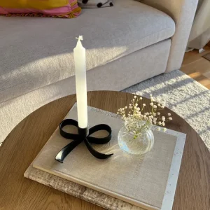 Ljusstake rosett rymlig