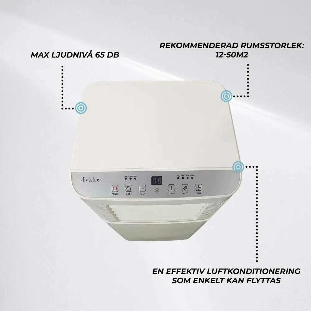 Lykke Portabel AC Pro 3000, 9000BTU