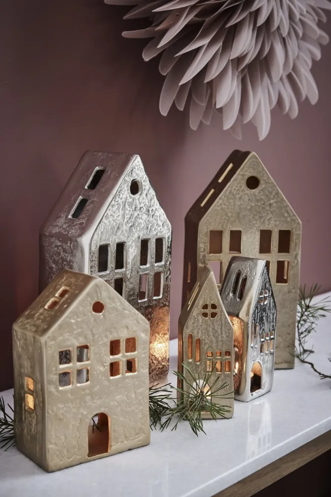 Marlinne dekoration H30 cm. ljust guld