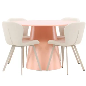 Matgrupp Venture Home Lanzo Runt 120 cm med 4st Lilja Stolar