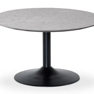 Miles Soffbord Ø 80 cm Runt Sandstenslaminat, Trumpfot