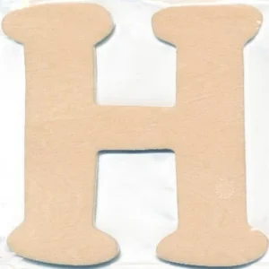 Multi-Function Träbokstav H 10Cm X 4Mm